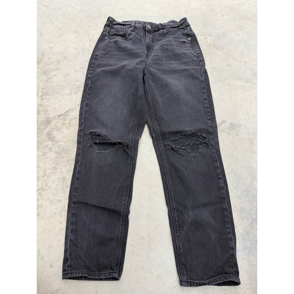 American Eagle Women's 4 Regular Black Straight Leg Jeans